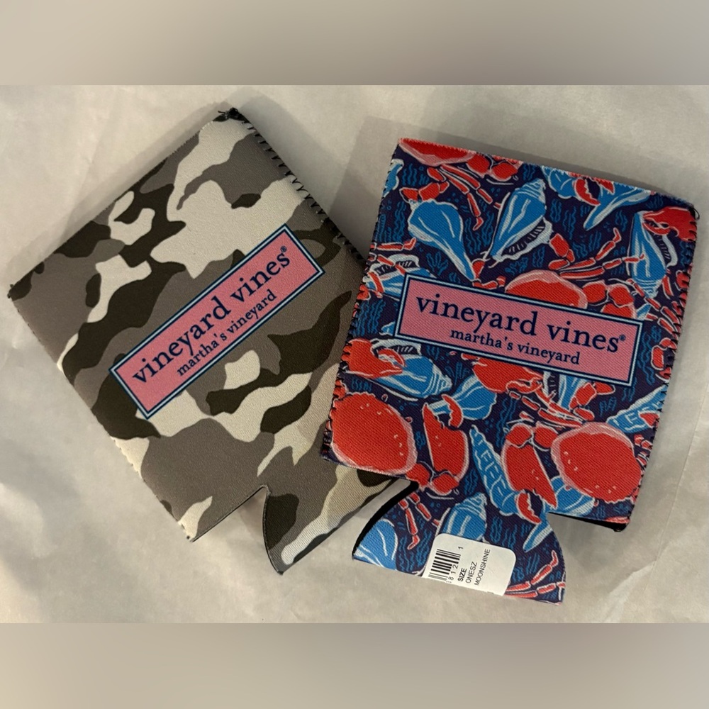 Vineyard Vines Camouflage and Crab Can Coolers - Picture 2 of 2